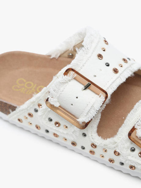 Slippers Fusbett Colors of california Wit women HCBIO406 ander zicht 1