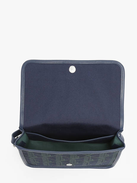 Schoudertas Heritage Monogramme Katoen Lacoste Blauw heritage monogramme NF4513HK ander zicht 3