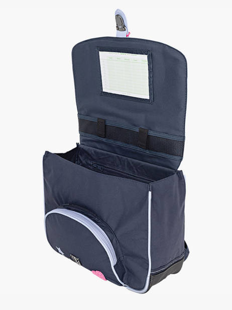 Boekentas 1 Compartiment Tann's Blauw les fantaisies f 35249 ander zicht 2