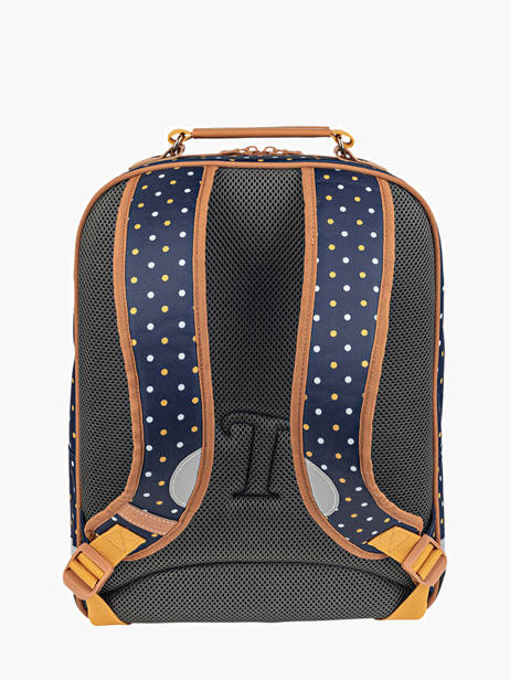 Rugzak 2 Compartimenten Tann's Blauw les fantaisies f 74322 ander zicht 4