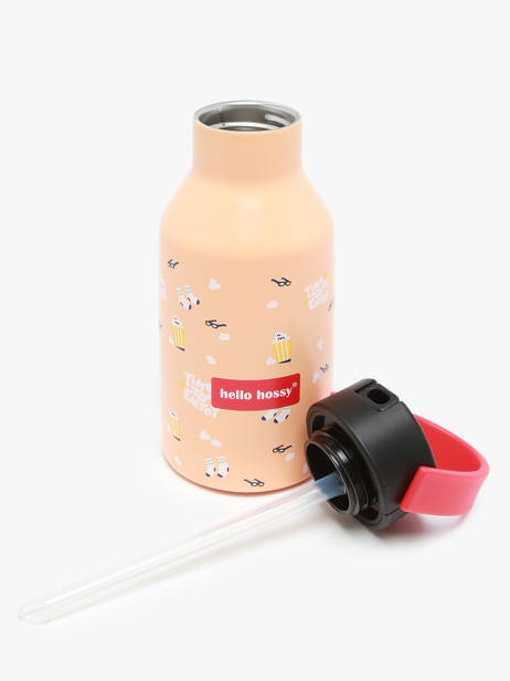 Drinkfles Hello hossy Oranje cool kids 350M ander zicht 3