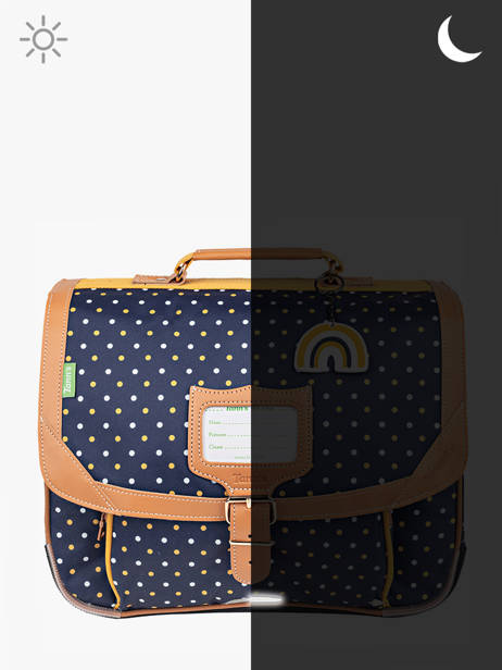 Boekentas 2 Compartimenten Tann's Blauw les fantaisies f 38322 ander zicht 5