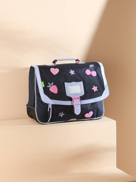 Boekentas 2 Compartimenten Tann's Blauw les fantaisies f 38249 ander zicht 5