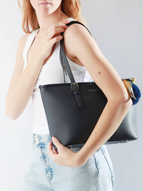 Schoudertas Grained Miniprix Blauw grained F2531 ander zicht 1