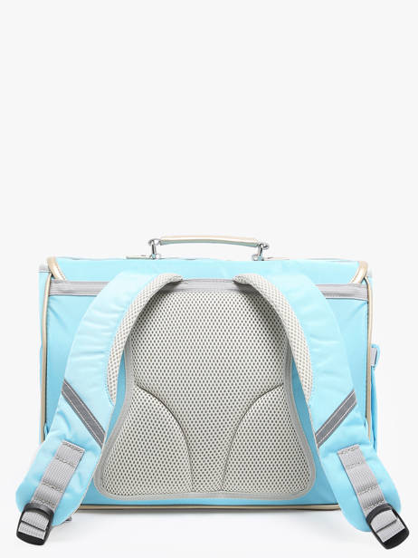 Boekentas 2 Compartimenten Caramel et cie Blauw boheme FI ander zicht 4