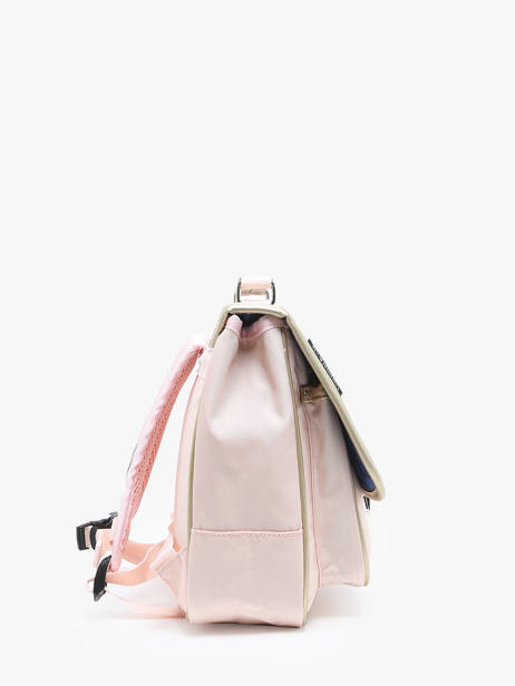 Boekentas 1 Compartiment Caramel et cie Roze boheme FI ander zicht 2