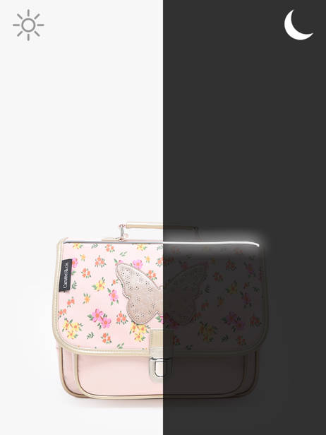 Boekentas 1 Compartiment Caramel et cie Roze boheme FI ander zicht 5