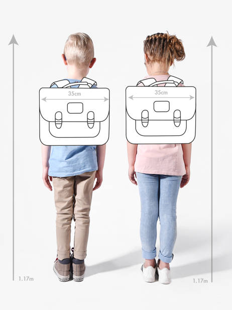Boekentas 1 Compartiment Tann's Groen les fantaisies g 35277 ander zicht 1
