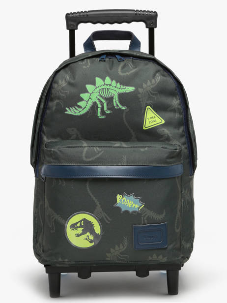 Rugzak Op Wieltjes 2 Compartimenten Tann's Groen les fantaisies g 73277