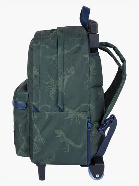 Rugzak Op Wieltjes 2 Compartimenten Tann's Groen les fantaisies g 73277 ander zicht 2