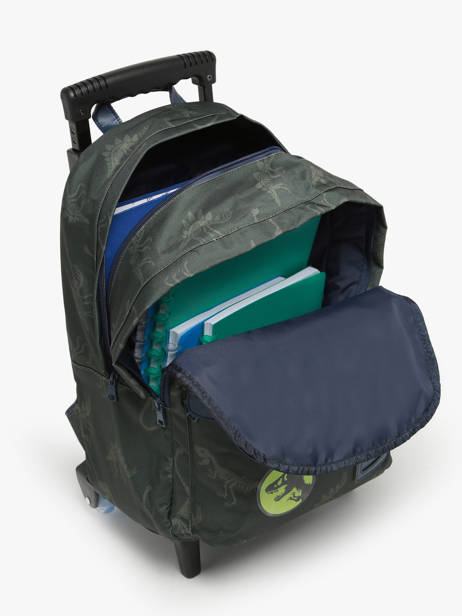 Rugzak Op Wieltjes 2 Compartimenten Tann's Groen les fantaisies g 73277 ander zicht 3