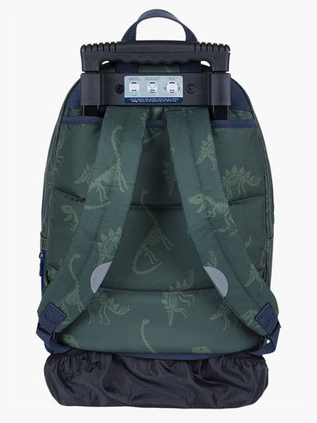 Rugzak Op Wieltjes 2 Compartimenten Tann's Groen les fantaisies g 73277 ander zicht 4