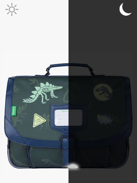 Boekentas 1 Compartiment Tann's Groen les fantaisies g 35277 ander zicht 5