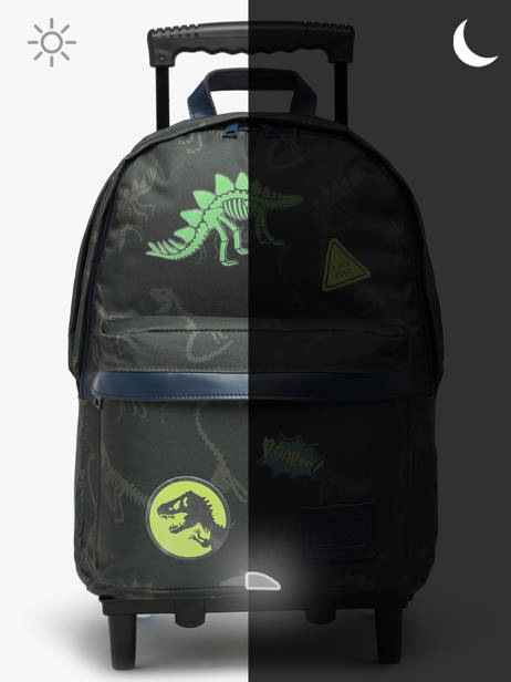 Rugzak Op Wieltjes 2 Compartimenten Tann's Groen les fantaisies g 73277 ander zicht 6