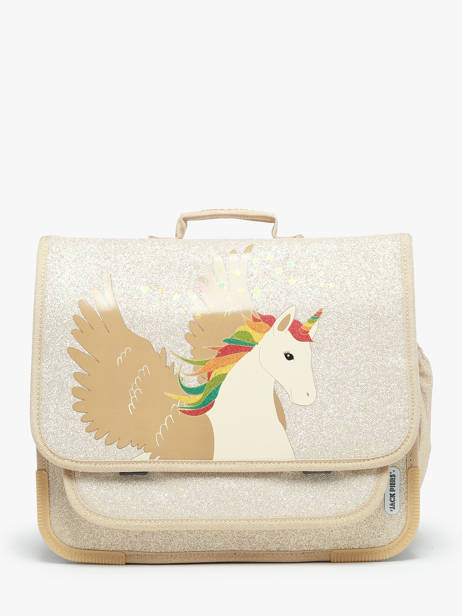 Boekentas 2 Compartimenten Jack piers Goud jp girls G