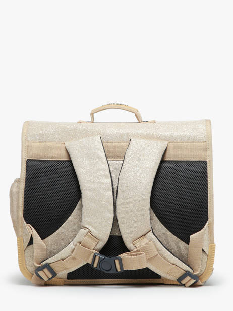 Boekentas 2 Compartimenten Jack piers Goud jp girls G ander zicht 4