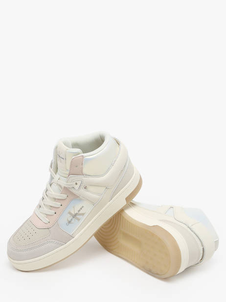 Sneakers Uit Leder Calvin klein jeans Veelkleurig women 14890GE ander zicht 3