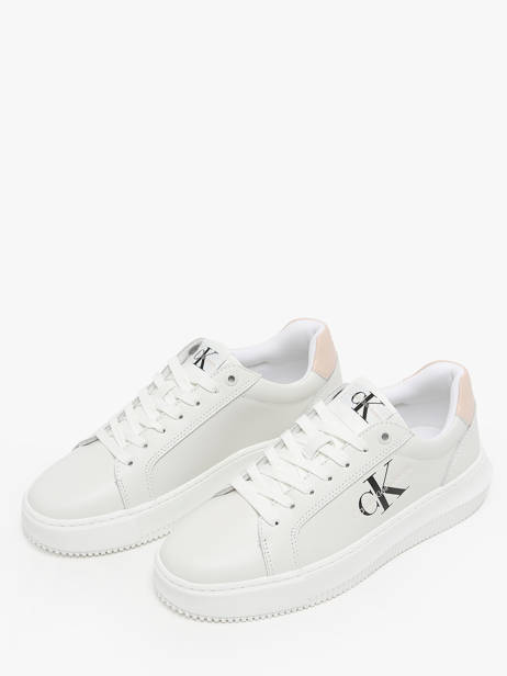 Sneakers Uit Leder Calvin klein jeans Wit women 8230LA ander zicht 2