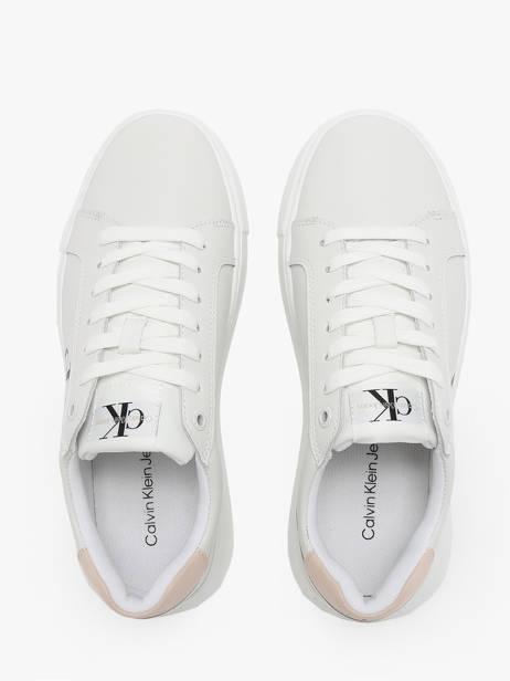 Sneakers Uit Leder Calvin klein jeans Wit women 8230LA ander zicht 5