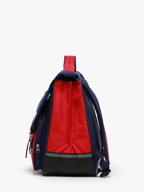 Boekentas 2 Compartimenten Snowball Blauw frenchie 46241 ander zicht 2