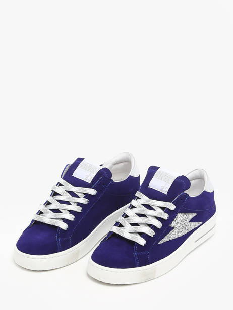 Sneakers Maya Uit Leder Semerdjian Blauw women MAYA668 ander zicht 2