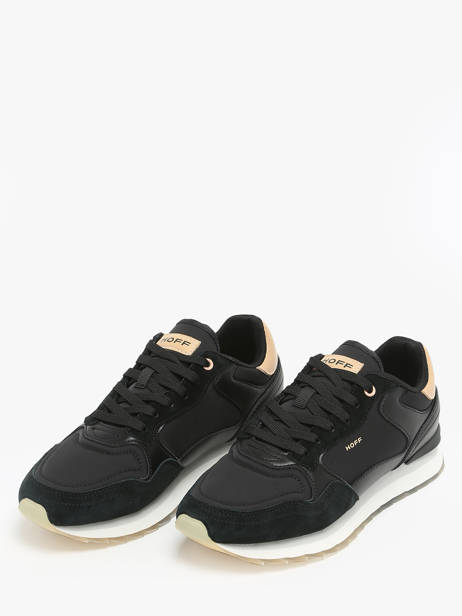 Damessneakers City New York Leder Hoff Zwart women 25503-29 ander zicht 2