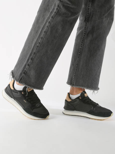 Damessneakers City New York Leder Hoff Zwart women 25503-29 ander zicht 1