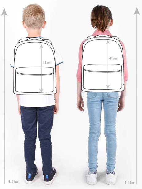 Rugzak 2 Compartimenten Skooter Blauw soccer squad 4461 ander zicht 1