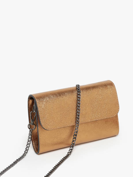 Cross Body Tas Nine Leder Milano Goud nine NI23064N ander zicht 1