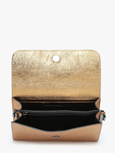 Cross Body Tas Nine Leder Milano Goud nine NI23064N ander zicht 2