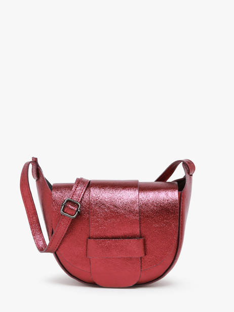 Cross Body Tas Nine Leder Milano Rood nine NI24064