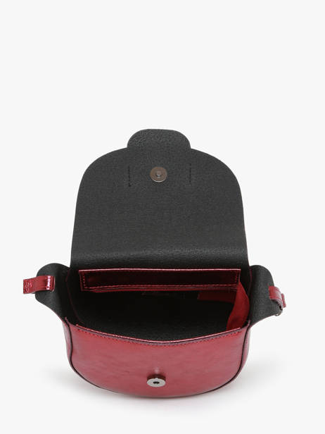 Cross Body Tas Nine Leder Milano Rood nine NI24064 ander zicht 3