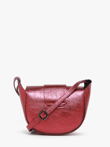 Cross Body Tas Nine Leder Milano Rood nine NI24064 ander zicht 4