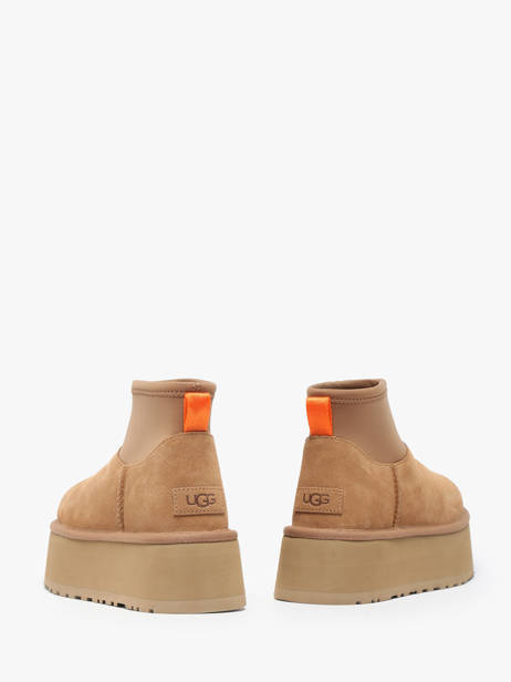 Boots Met Platformzool Classic Mini Dipper Uit Leder Ugg Bruin women 1168170 ander zicht 3