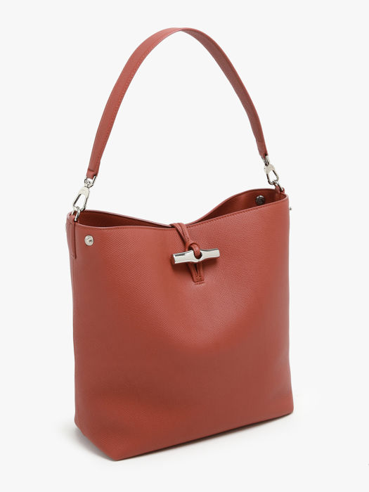 Longchamp Le roseau Schoudertas Bruin