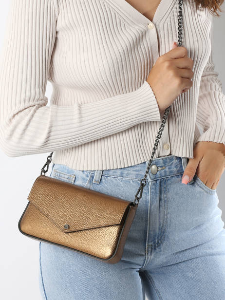 Cross Body Tas Caviar Leder Milano Bruin caviar CA240612 ander zicht 1