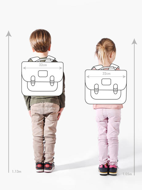 Boekentas 1 Compartiment Caramel et cie Goud boheme FI ander zicht 1