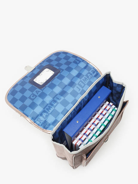 Boekentas 1 Compartiment Caramel et cie Goud boheme FI ander zicht 3