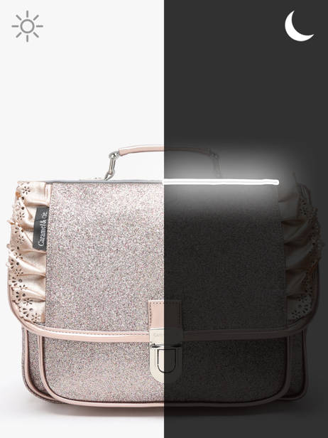 Boekentas 1 Compartiment Caramel et cie Goud boheme FI ander zicht 5