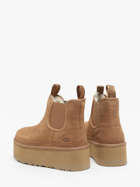Boots Neumel Platform Chelsea Uit Leder Ugg Bruin women 1134526 ander zicht 3
