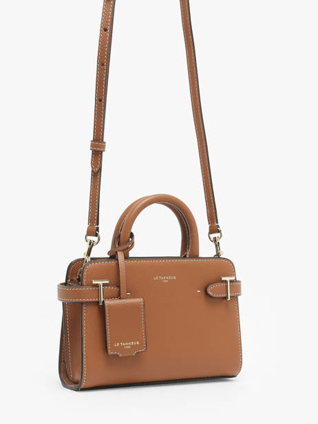 Cross Body Tas Emily Leder Le tanneur Bruin emily TEMI1630 ander zicht 2