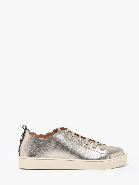 Sneakers Julie Uit Leder Maison toufet Goud women O22231AT
