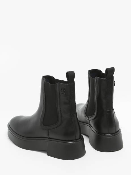 Chelsea Boots Uit Leder Tommy hilfiger Zwart women 8095BDS ander zicht 3