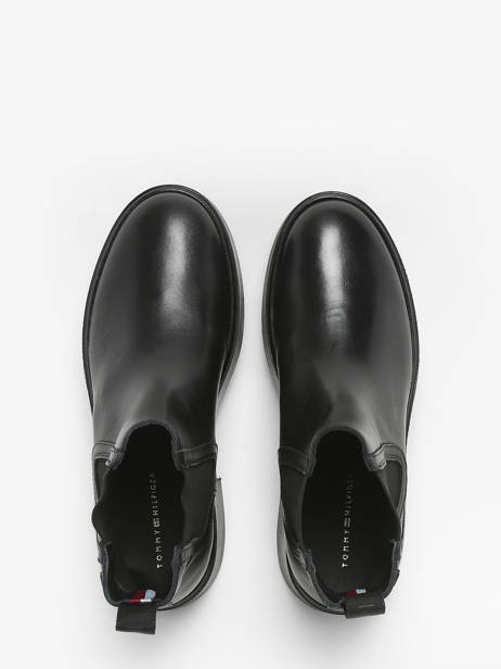 Chelsea Boots Uit Leder Tommy hilfiger Zwart women 8095BDS ander zicht 4