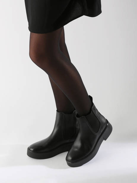 Chelsea Boots Uit Leder Tommy hilfiger Zwart women 8095BDS ander zicht 1