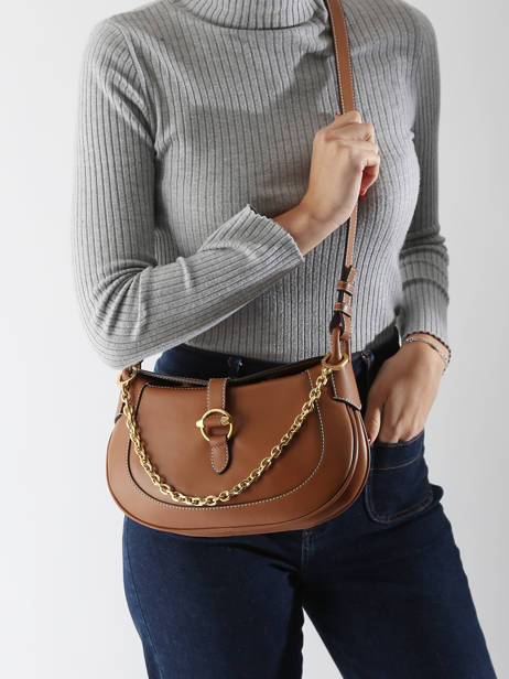 Cross Body Tas Pia Leder Le tanneur Bruin pia TPIA1200 ander zicht 1