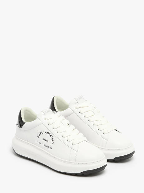 Sneakers Kapri Maison Uit Leder Karl lagerfeld Wit men KL57538 ander zicht 1
