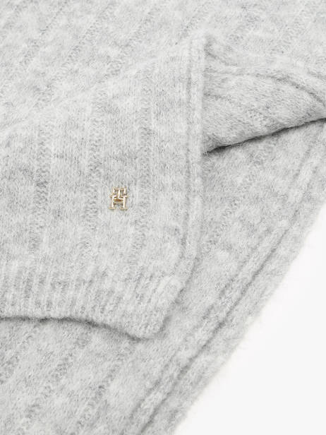 Sjaal Tommy hilfiger Grijs timeless AW16655 ander zicht 1