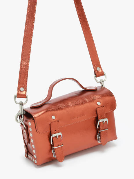 Cross Body Tas L'artisan Ginger Leder Paul marius Bruin ginger ARTISGIN ander zicht 2