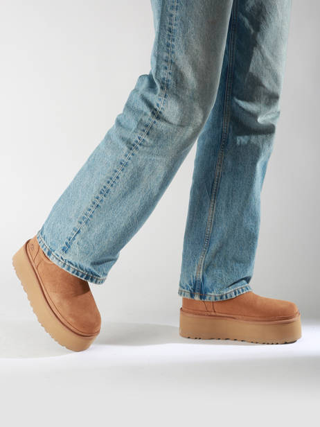 Boots Neumel Platform Chelsea Uit Leder Ugg Bruin women 1134526 ander zicht 1